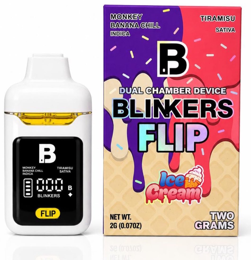 Blinkers Flip Ice Cream – Monkey Banana Chill x Tiramisu Blinkers